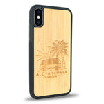 Coque iPhone XS - Aloha Summer - Coque en bois
