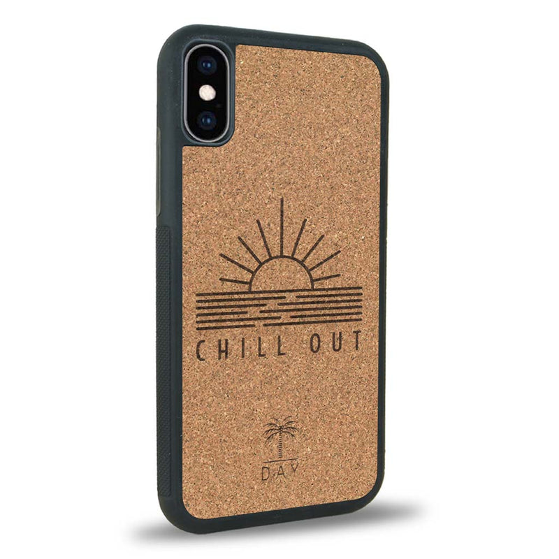 Coque iPhone XS - La Chill Out - Coque en bois