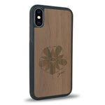 Coque iPhone XS - La Fleur des Montagnes - Coque en bois