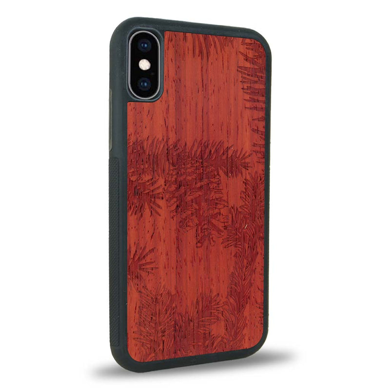 Coque iPhone XS - La Pomme de Pin - Coque en bois