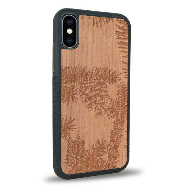 Coque iPhone XS - La Pomme de Pin - Coque en bois