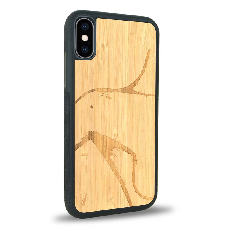 Coque iPhone XS - La Shoulder - Coque en bois