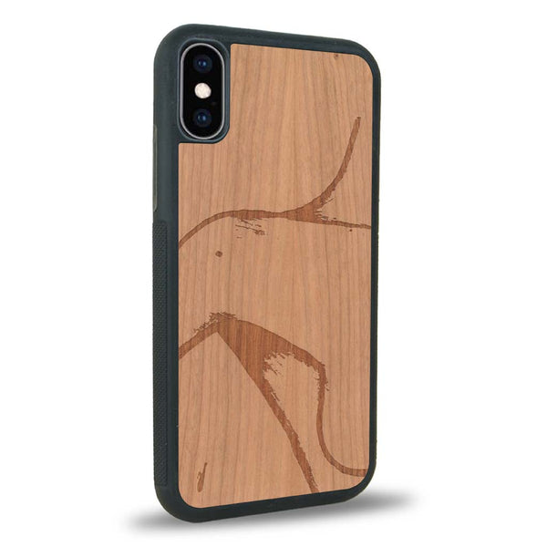 Coque iPhone XS - La Shoulder - Coque en bois