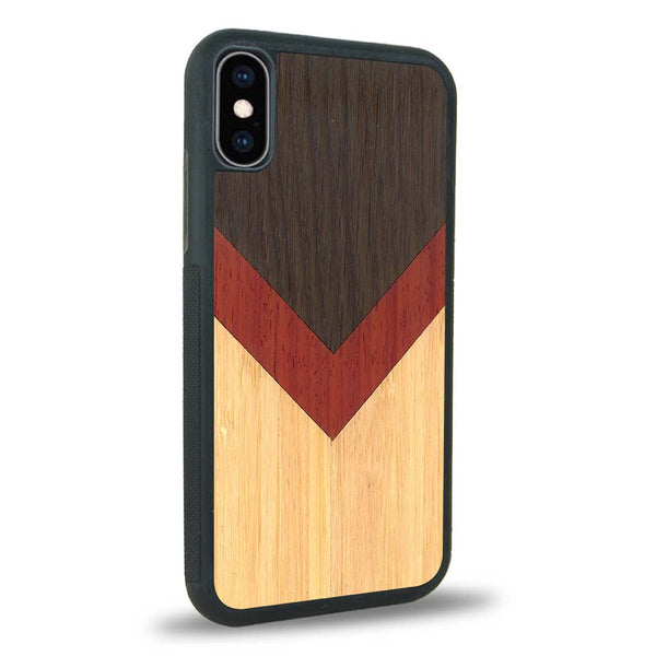 Coque iPhone XS - La Triade - Coque en bois