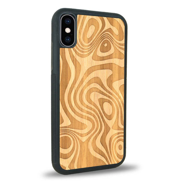 Coque iPhone XS - L'Abstract - Coque en bois