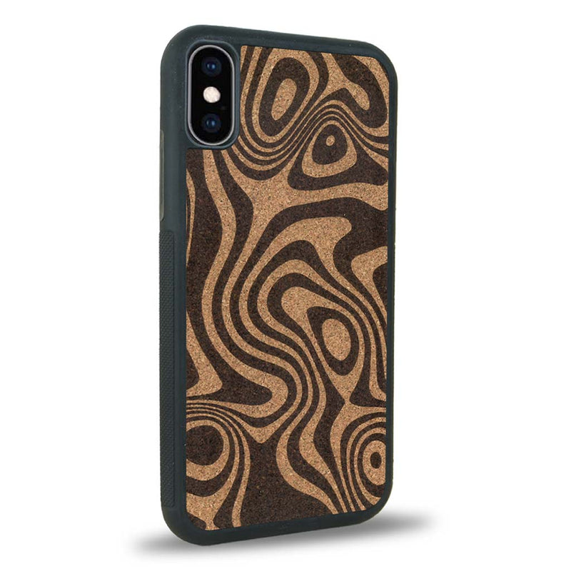 Coque iPhone XS - L'Abstract - Coque en bois