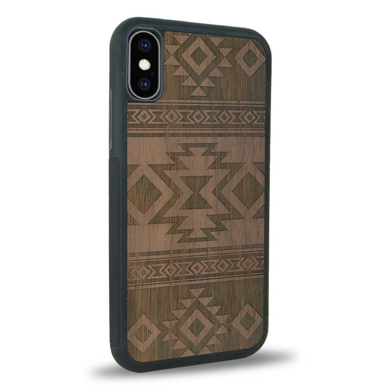 Coque iPhone XS - L'Aztec - Coque en bois