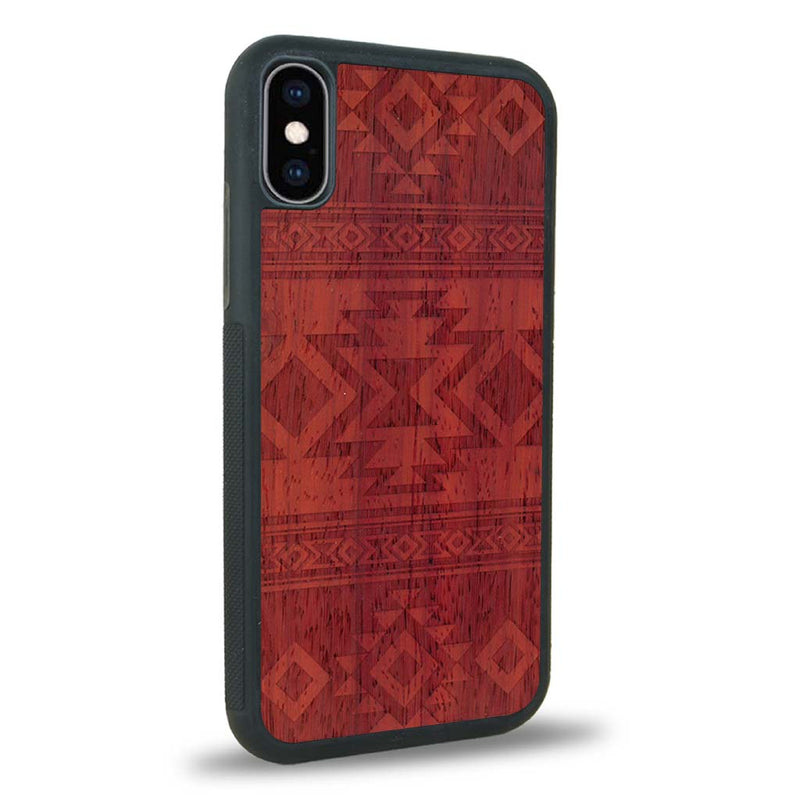 Coque iPhone XS - L'Aztec - Coque en bois