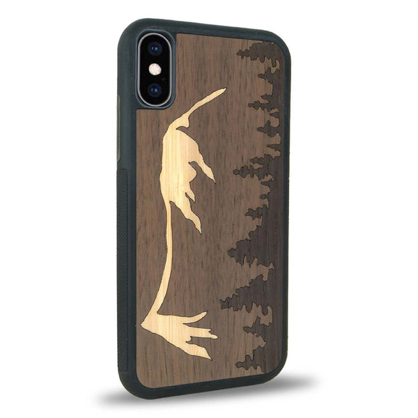 Coque iPhone XS - Le Mont Mézenc - Coque en bois
