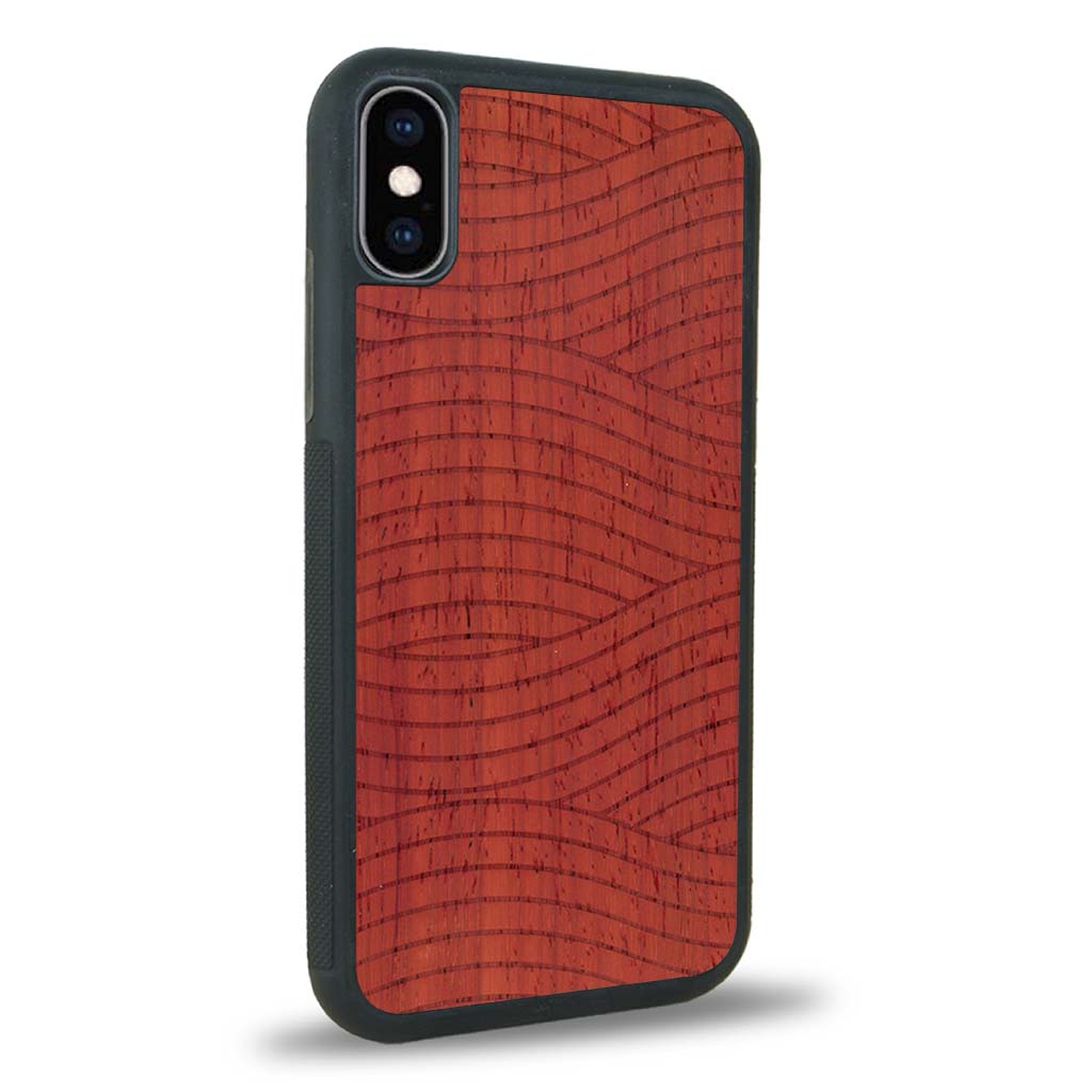 Coque iPhone XS - Le Wavy Style - Coque en bois