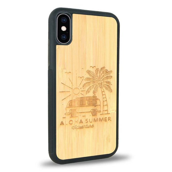Coque iPhone XS Max - Aloha Summer - Coque en bois
