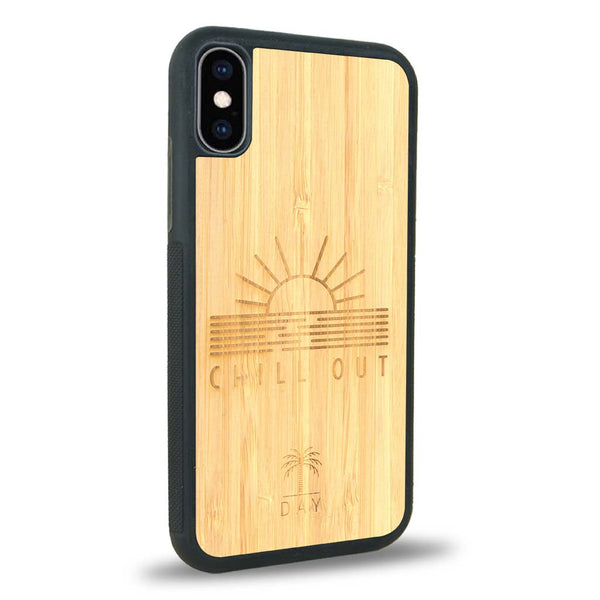 Coque iPhone XS Max - La Chill Out - Coque en bois