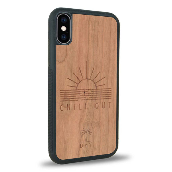 Coque iPhone XS Max - La Chill Out - Coque en bois