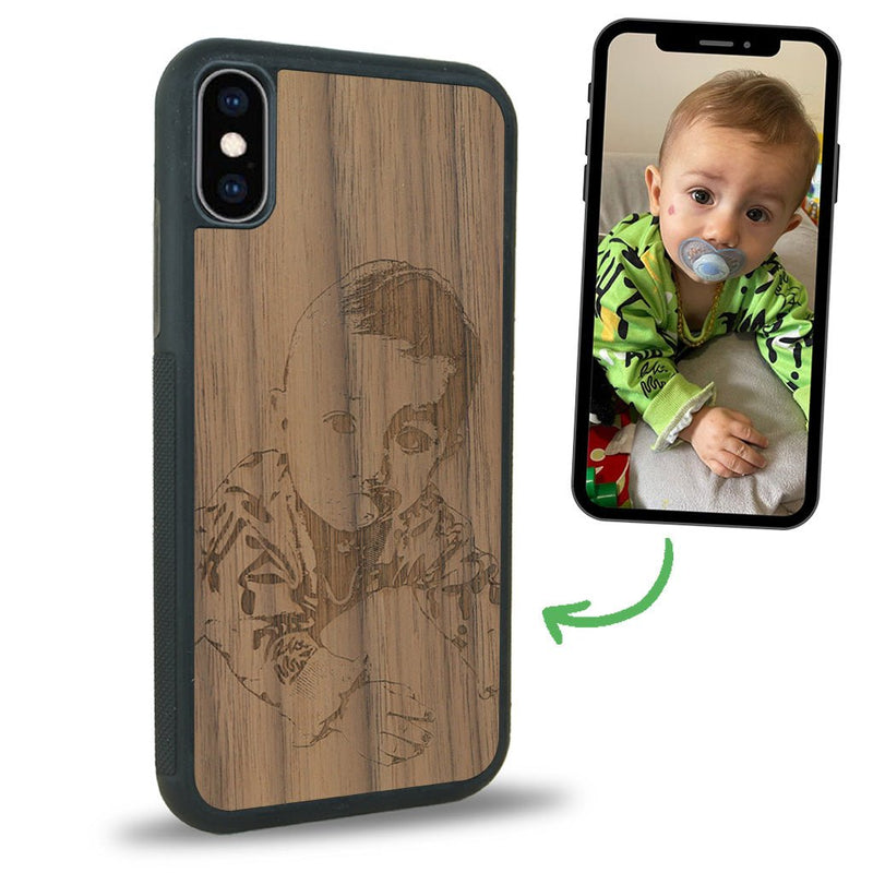 Coque iPhone XS Max - La Personnalisable - Coque en bois