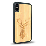 Coque iPhone XS Max - Le Cerf - Coque en bois