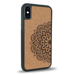 Coque iPhone XS Max - Le Mandala Sanskrit - Coque en bois