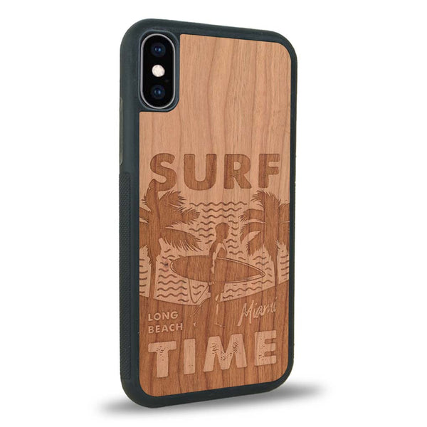 Coque iPhone XS Max - Surf Time - Coque en bois