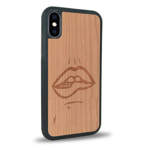 Coque iPhone XS Max - The Kiss - Coque en bois