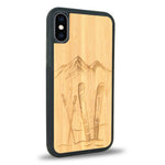 Coque iPhone XS - Surf Time - Coque en bois