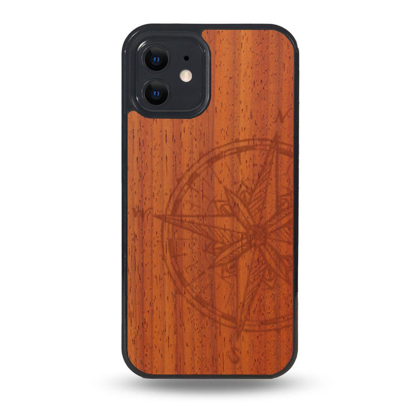 Coque MagSafe - La rose des vents - Coque en bois