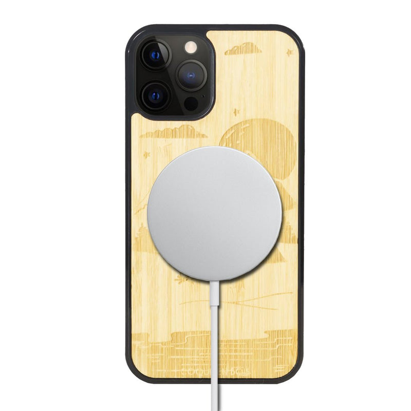 Coque MagSafe - Le Campsite - Coque en bois