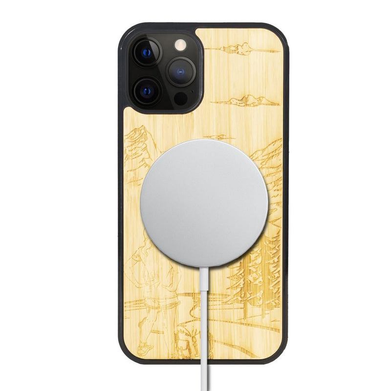 Coque MagSafe - L'Exploratrice - Coque en bois