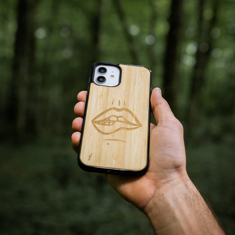 Coque MagSafe - The Kiss - Coque en bois
