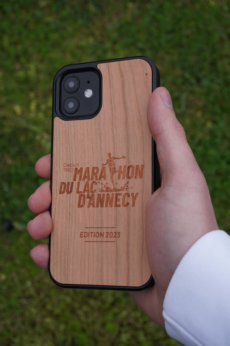 Coque Marathon d'Annecy Logo - Coque en bois