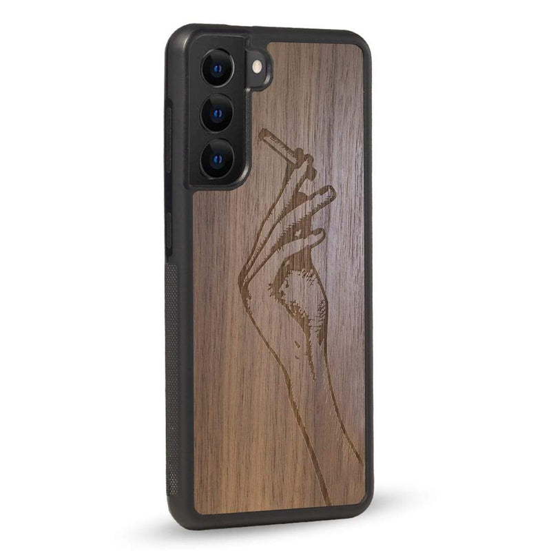 Coque OnePlus - La garçonne - Coque en bois