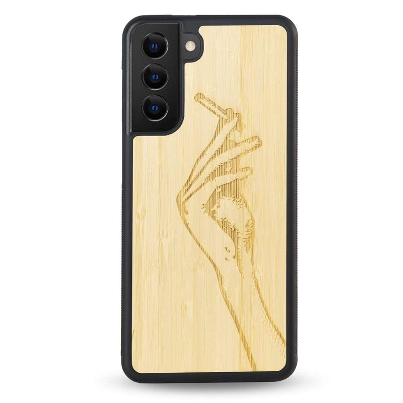 Coque OnePlus - La garçonne - Coque en bois