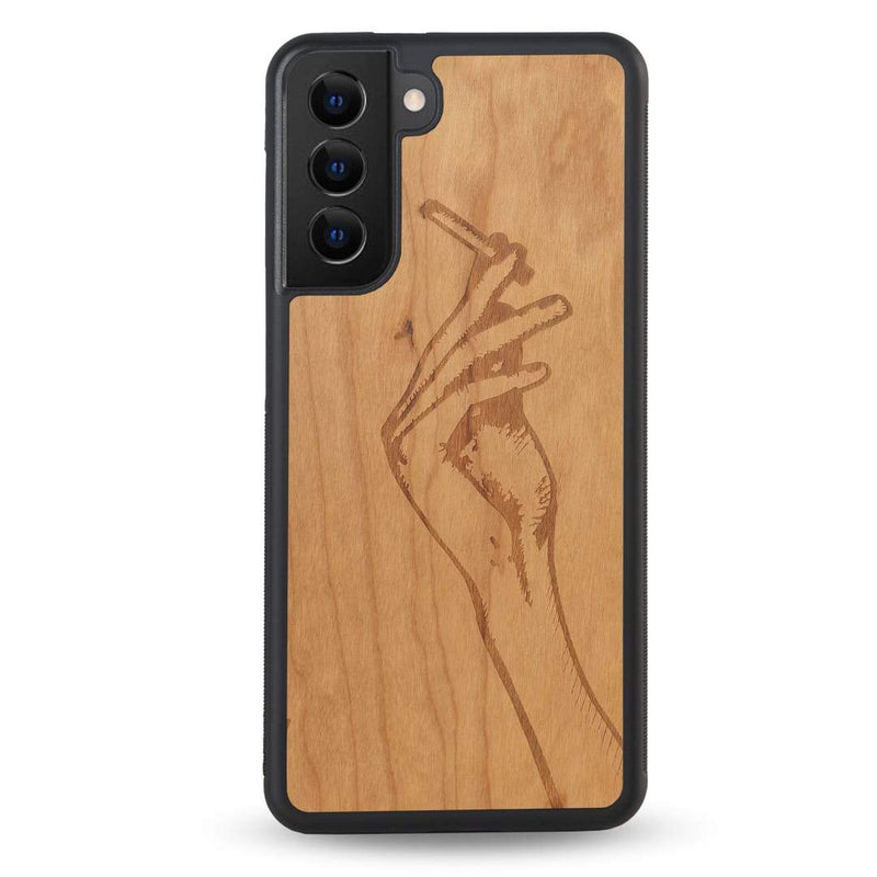 Coque OnePlus - La garçonne - Coque en bois