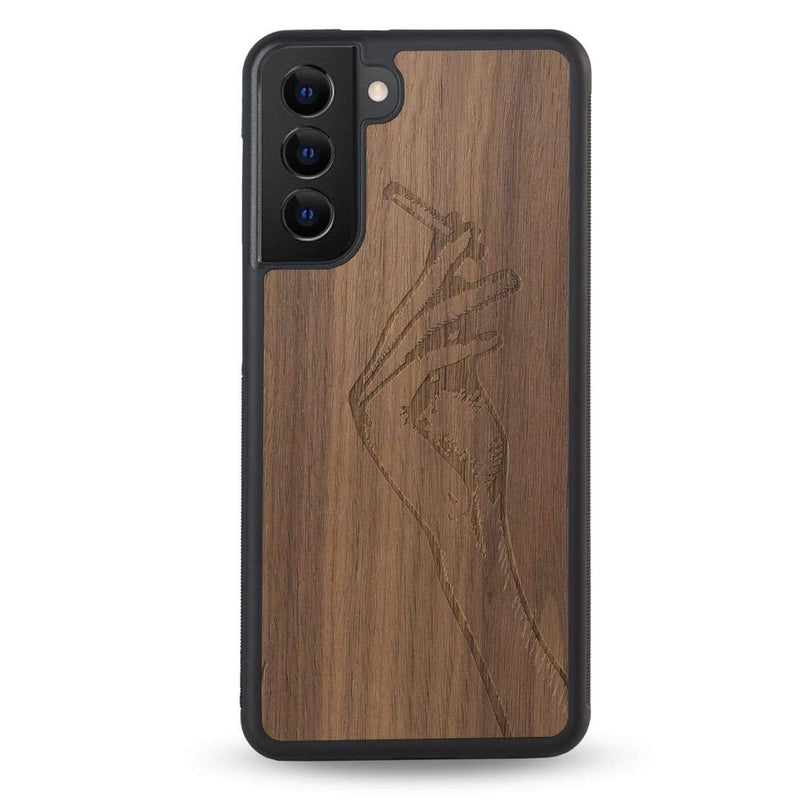 Coque OnePlus - La garçonne - Coque en bois