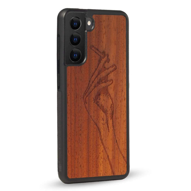 Coque OnePlus - La garçonne - Coque en bois