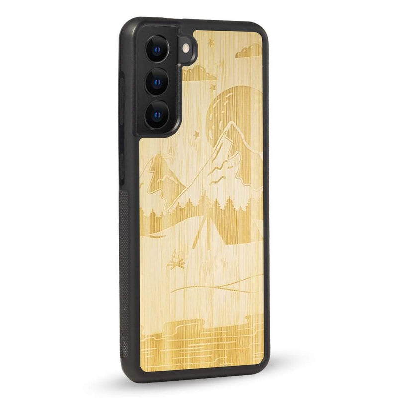 Coque OnePlus - Le Campsite - Coque en bois