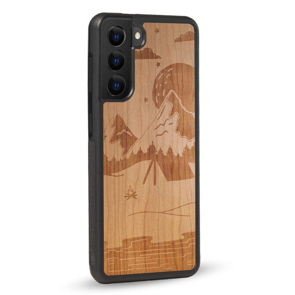 Coque OnePlus - Le Campsite - Coque en bois