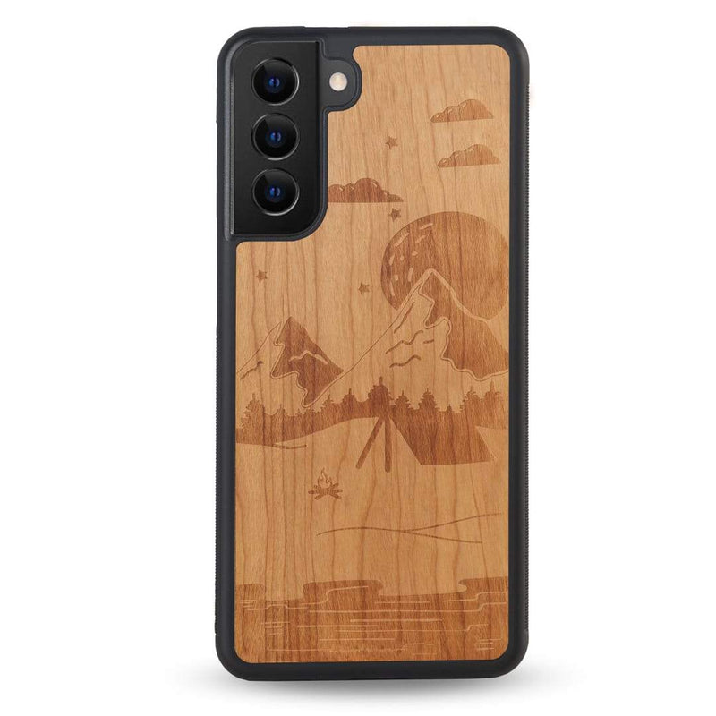 Coque OnePlus - Le Campsite - Coque en bois