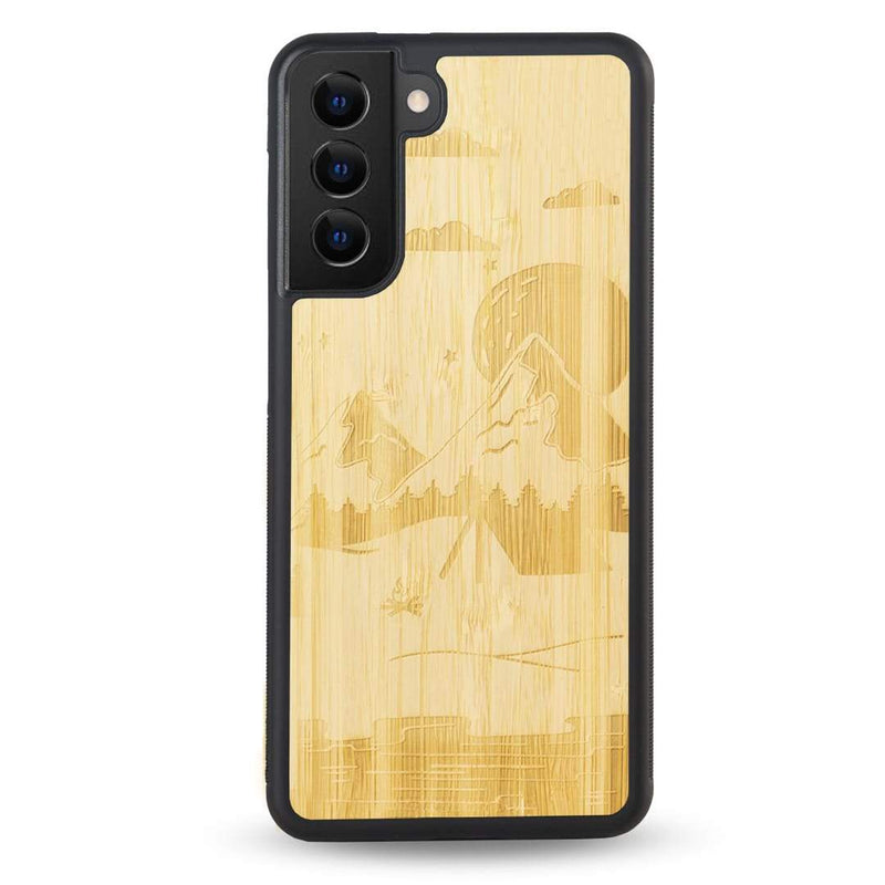 Coque OnePlus - Le Campsite - Coque en bois