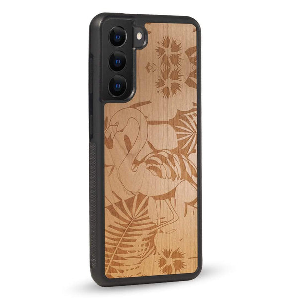 Coque OnePlus - Le Flamant Rose - Coque en bois