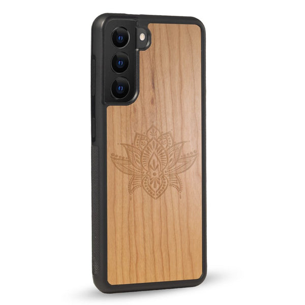 Coque OnePlus - Le Lotus - Coque en bois