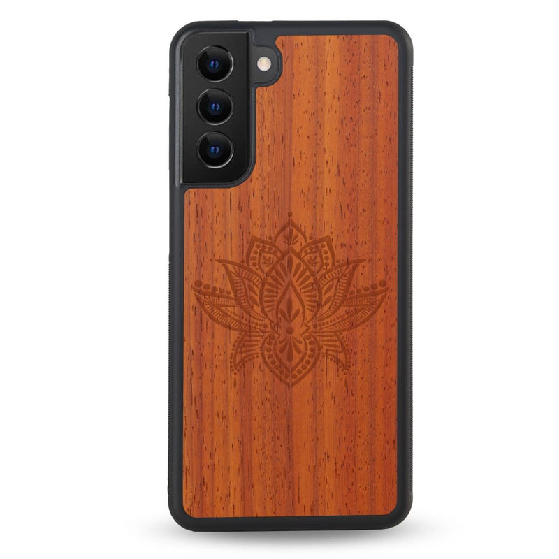 Coque OnePlus - Le Lotus - Coque en bois