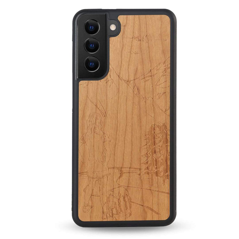 Coque OnePlus - L'Exploratrice - Coque en bois