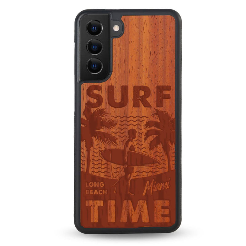 Coque OnePlus - Surf Time - Coque en bois