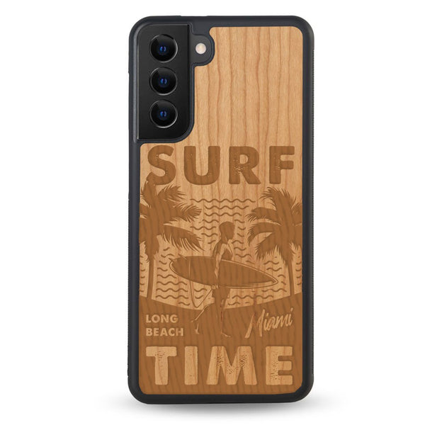 Coque OnePlus - Surf Time - Coque en bois