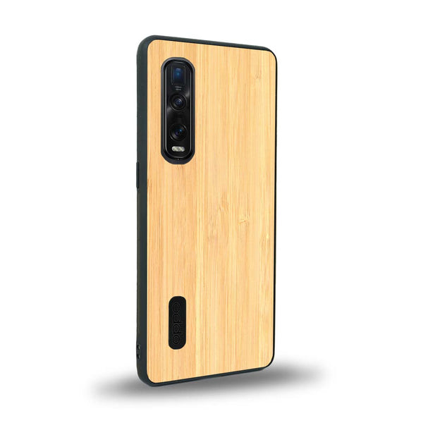 Coque de protection en bois véritable fabriquée en France pour Oppo Find X2 Pro sans gravure avec un design minimaliste et moderne