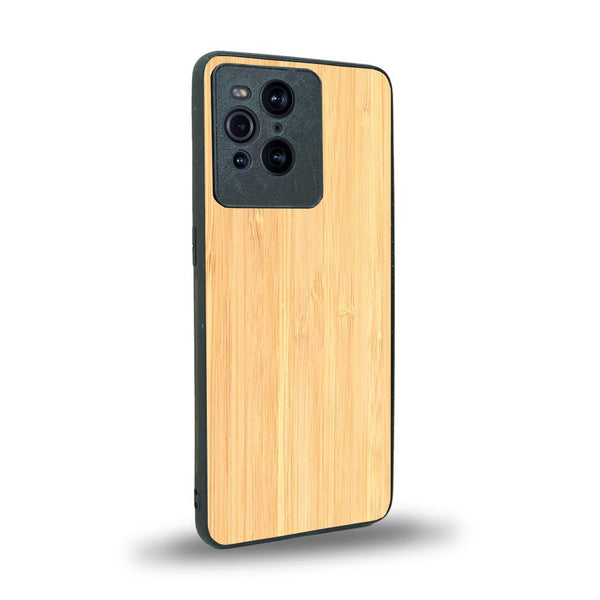 Coque de protection en bois véritable fabriquée en France pour Oppo Find X3 Pro sans gravure avec un design minimaliste et moderne