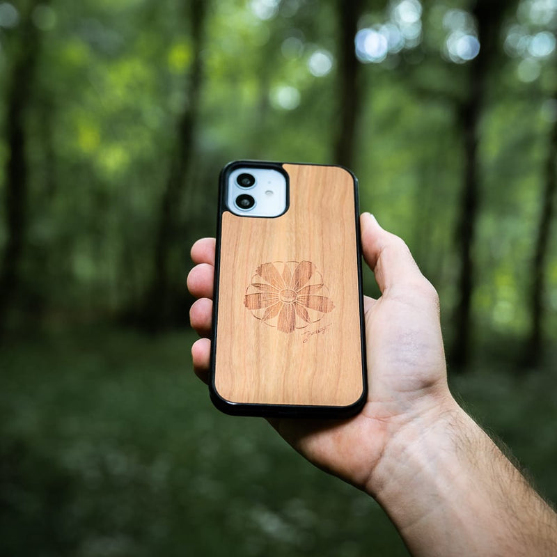 Coque Oppo - La Fleur des Montagnes - Coque en bois
