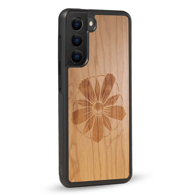 Coque Oppo - La Fleur des Montagnes - Coque en bois