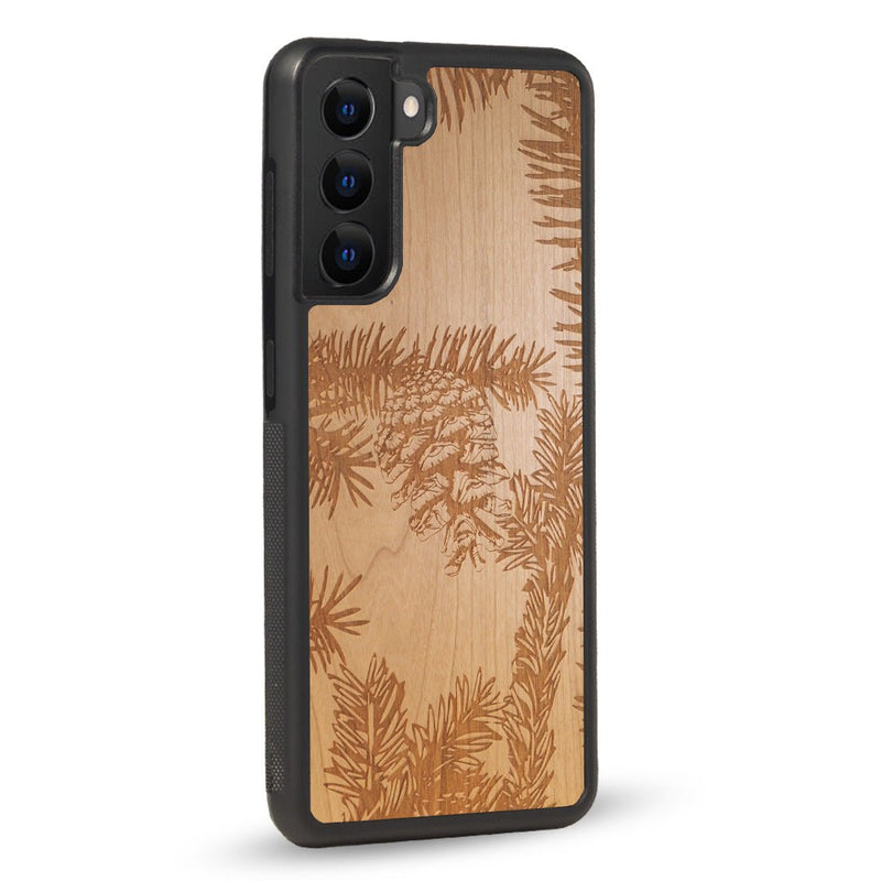 Coque Oppo - La Pomme de Pin - Coque en bois