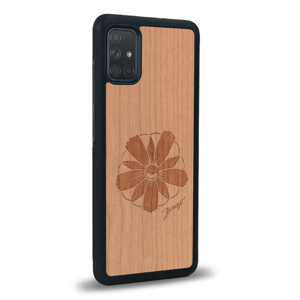 Coque Samsung A02S - La Fleur des Montagnes - Coque en bois