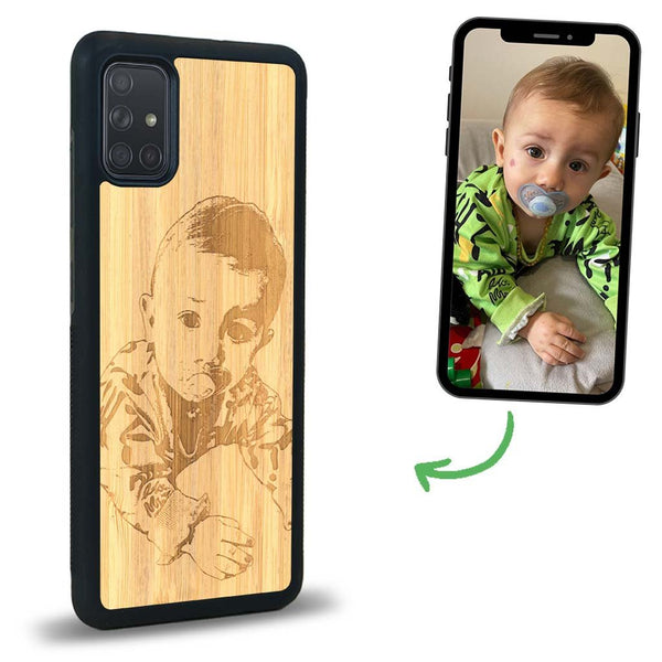 Coque Samsung A02S - La Personnalisable - Coque en bois